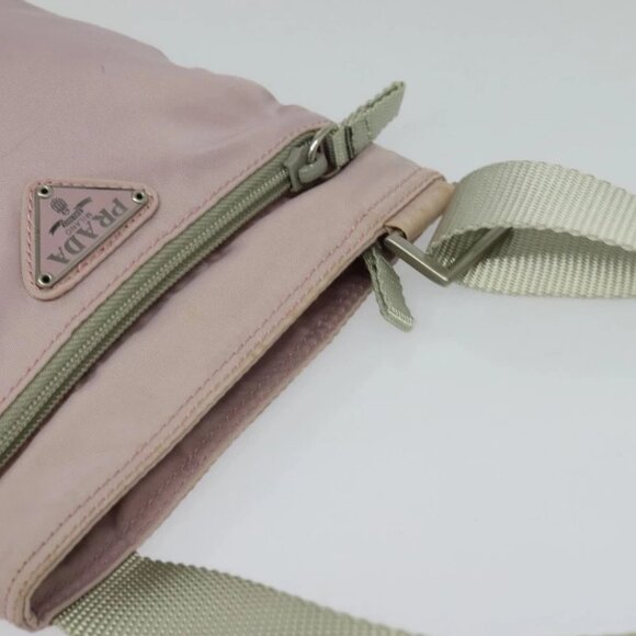 PRADA Shoulder Bag Nylon Pink Silver Auth fm4754 - Picture 14 of 16